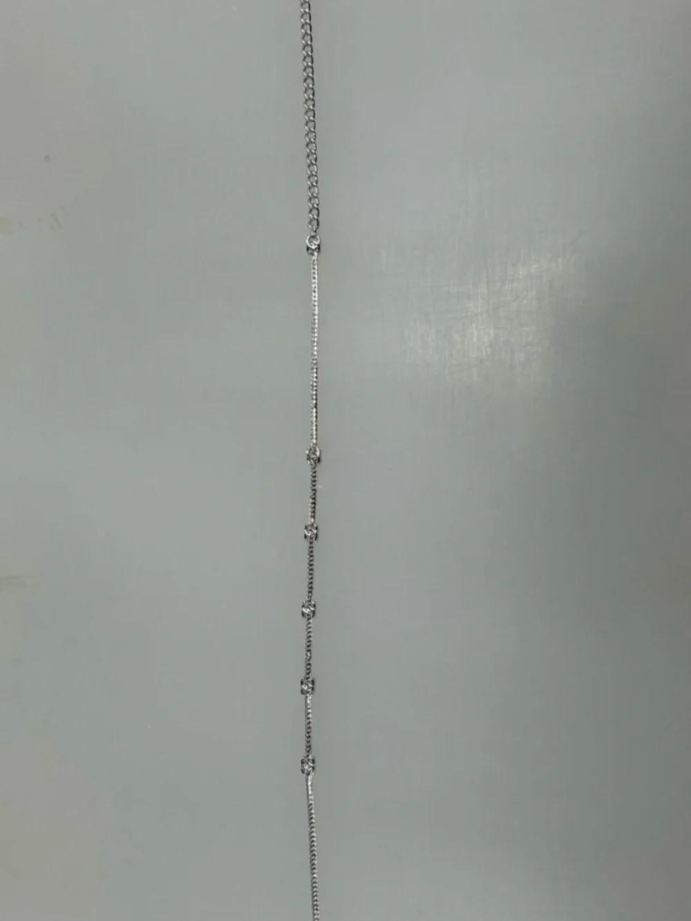 Silver Chanel CC Choker Necklace